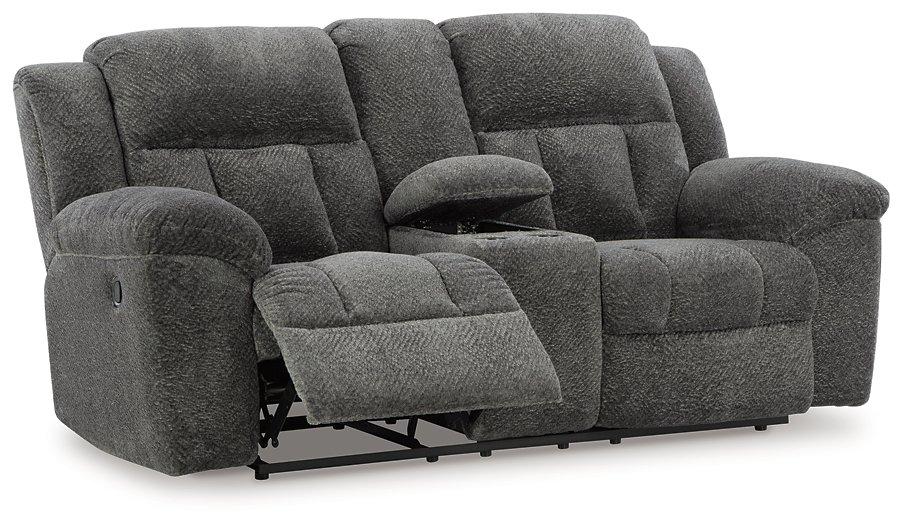 Frohn Reclining Loveseat with Console - Abundant Home Collections