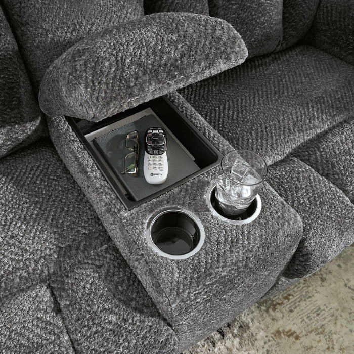 Frohn Reclining Loveseat with Console - Abundant Home Collections