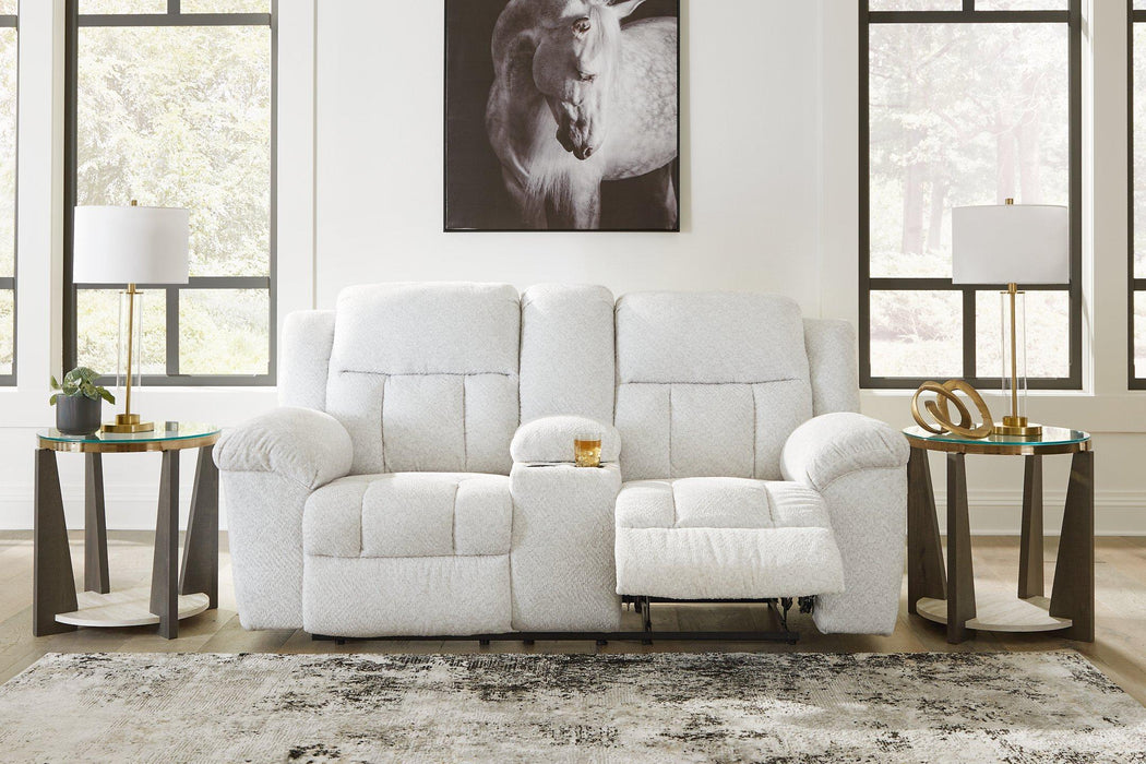 Frohn Reclining Loveseat with Console - Abundant Home Collections