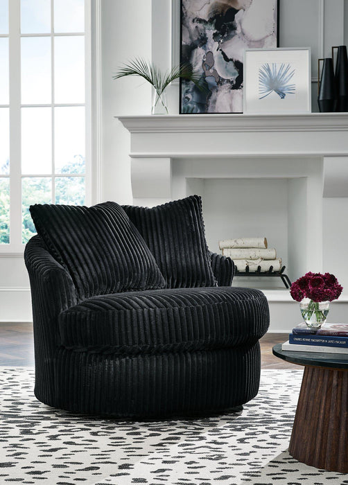 Gramwell Swivel Accent Chair - Abundant Home Collections
