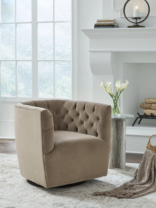 Hayesler Swivel Accent Chair - Abundant Home Collections