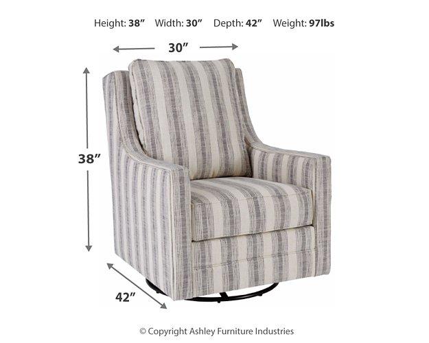 Kambria Swivel Glider Accent Chair - Abundant Home Collections