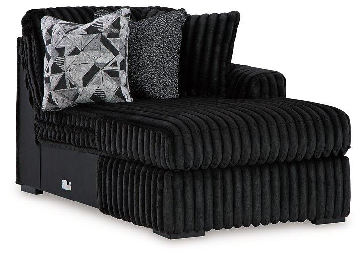 Midnight-Madness Sectional Sofa with Chaise - Abundant Home Collections