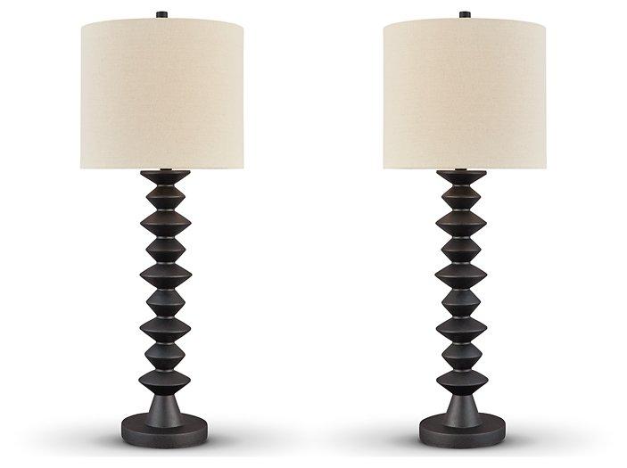 Luanndon Lamp Set - Abundant Home Collections