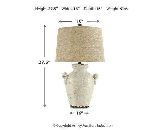 Emelda Table Lamp - Abundant Home Collections