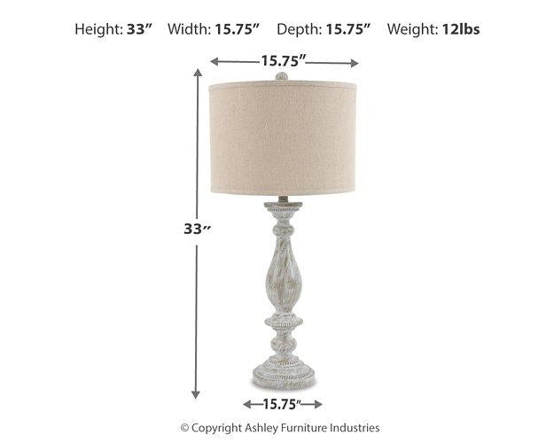 Bernadate Lamp Set - Abundant Home Collections