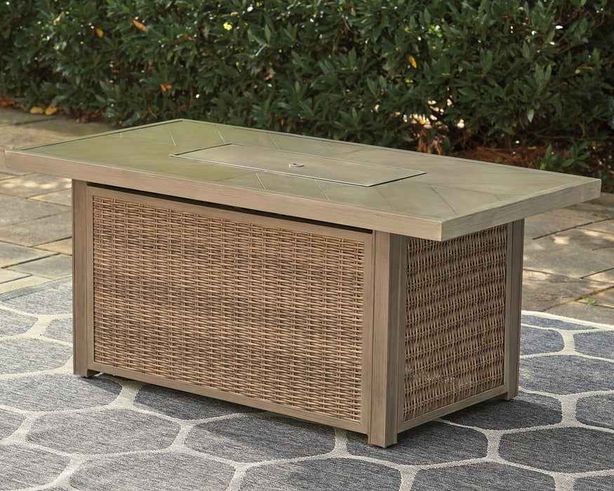 Beachcroft Outdoor Fire Pit Table - Abundant Home Collections