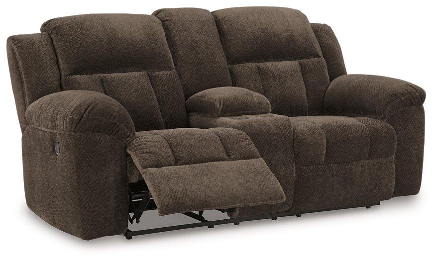 Frohn Reclining Loveseat with Console - Abundant Home Collections