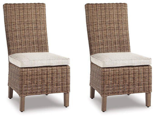 Beachcroft Outdoor Side Chair with Cushion (Set of 2) - Abundant Home Collections