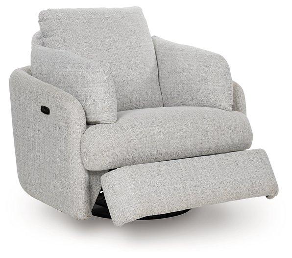 Alainmont Next-Gen Nuvella Swivel Power Recliner - Abundant Home Collections
