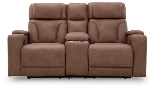 Clean-Slate Power Reclining Loveseat with Console - Abundant Home Collections