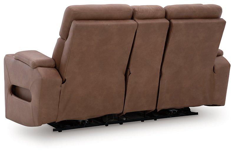 Clean-Slate Power Reclining Loveseat with Console - Abundant Home Collections