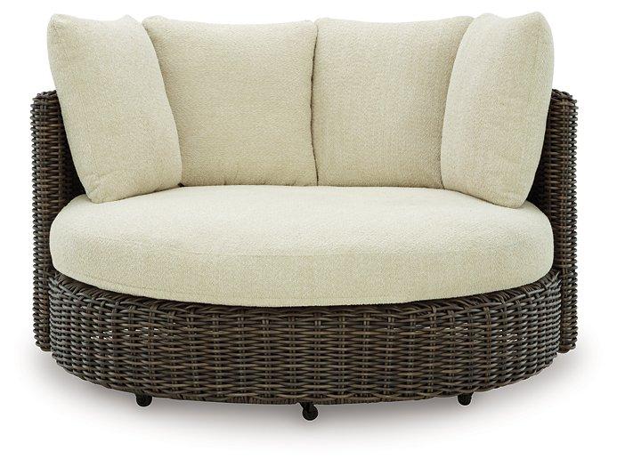 Kimora Outdoor Swivel Lounge Chair with Cushion - Abundant Home Collections