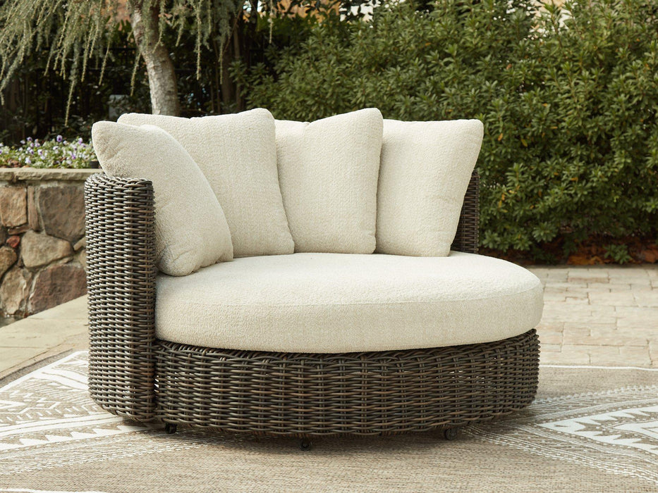 Kimora Outdoor Swivel Lounge Chair with Cushion - Abundant Home Collections
