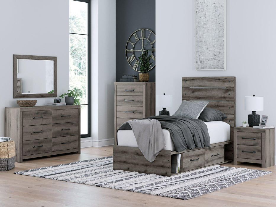 Graystorm Bed with Storage - Abundant Home Collections