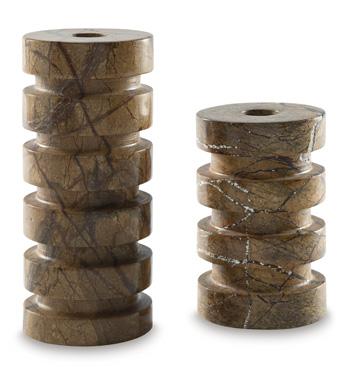 Emsleyfield Candle Holder Set (Set of 2) - Abundant Home Collections