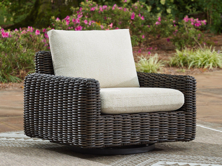 Kimora Outdoor Swivel Lounge Chair - Abundant Home Collections