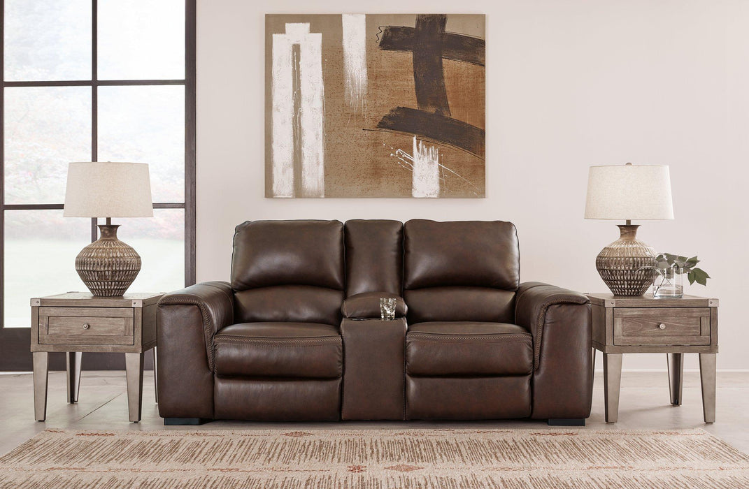 Alessandro Power Reclining Loveseat with Console - Abundant Home Collections