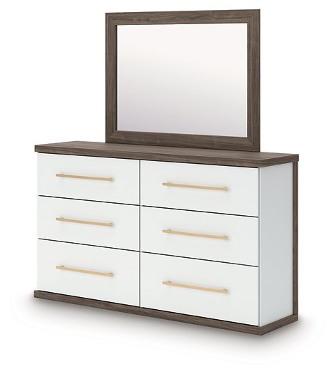 Kendanport Dresser and Mirror - Abundant Home Collections