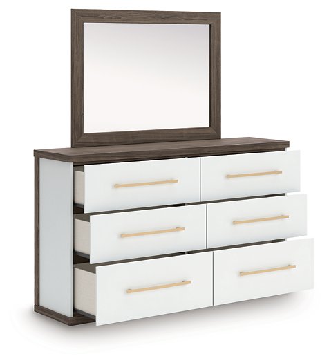 Kendanport Dresser and Mirror - Abundant Home Collections