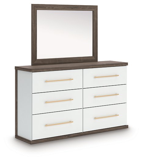 Kendanport Dresser and Mirror - Abundant Home Collections