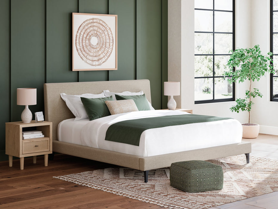 Cielden Upholstered Bed with Roll Slats - Abundant Home Collections