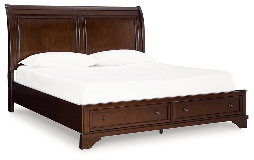 Trellington Sleigh Storage Bed - Abundant Home Collections