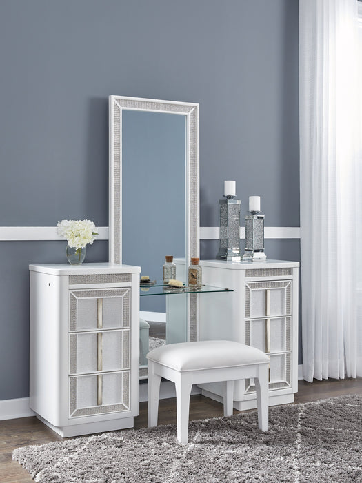 Chalanna Vanity with Mirror - Abundant Home Collections