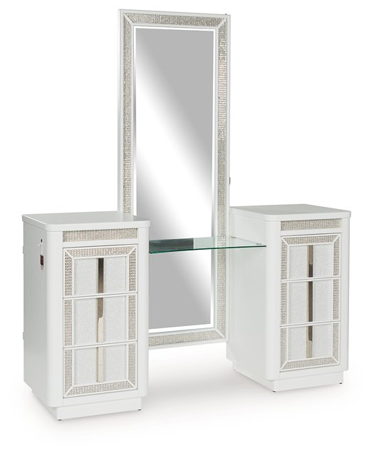 Chalanna Vanity with Mirror - Abundant Home Collections