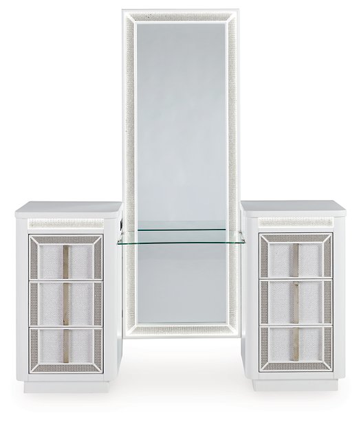 Chalanna Vanity with Mirror - Abundant Home Collections