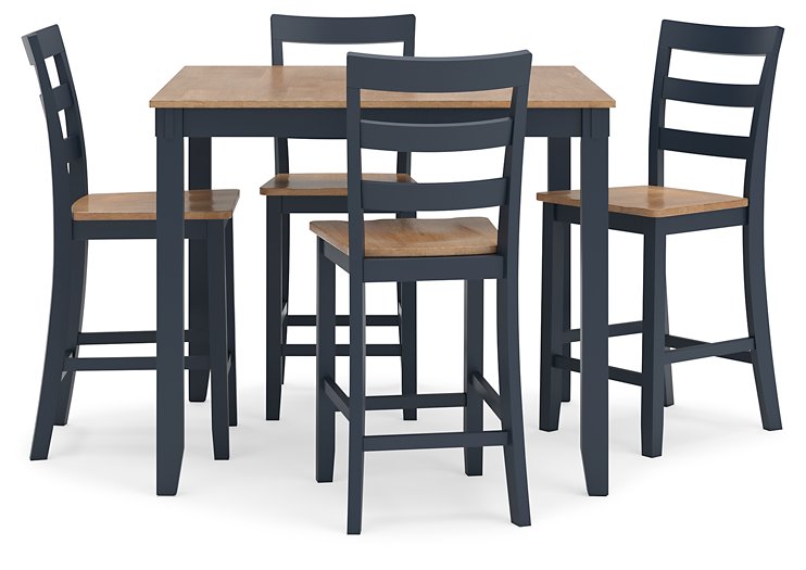 Gesthaven Counter Height Dining Table and 4 Barstools (Set of 5) - Abundant Home Collections