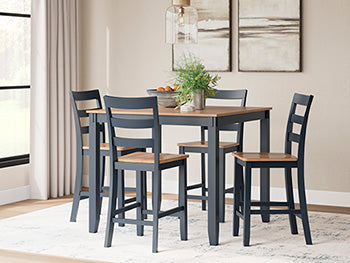 Gesthaven Counter Height Dining Table and 4 Barstools (Set of 5) - Abundant Home Collections
