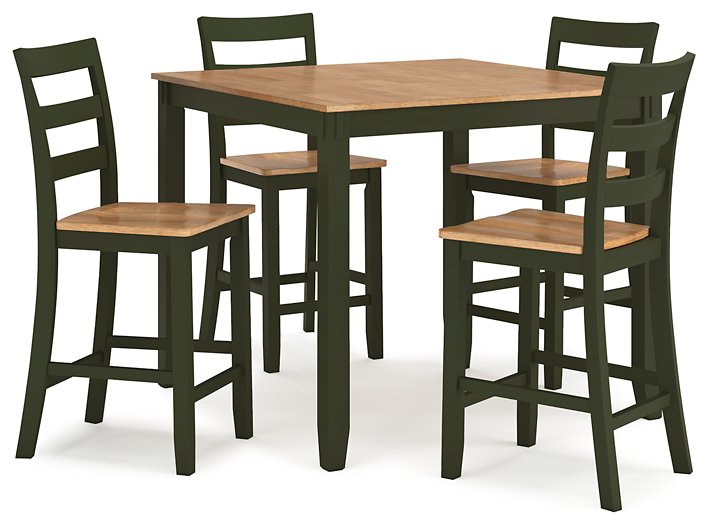 Gesthaven Counter Height Dining Table and 4 Barstools (Set of 5) - Abundant Home Collections