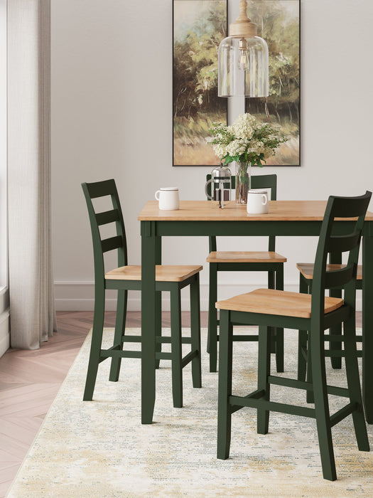 Gesthaven Counter Height Dining Table and 4 Barstools (Set of 5) - Abundant Home Collections