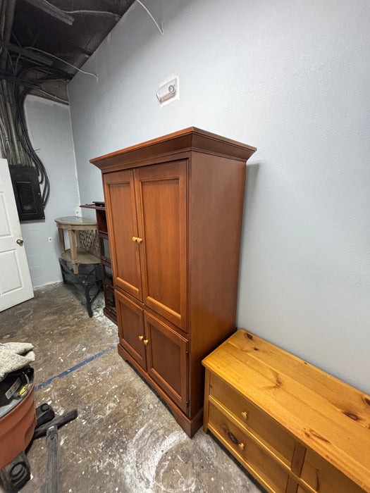 Brown Wooden TV Cabinet - Abundant Home Collections