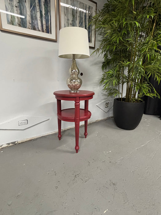 Red Wooden End Table! LIKE NEW! - Abundant Home Collections
