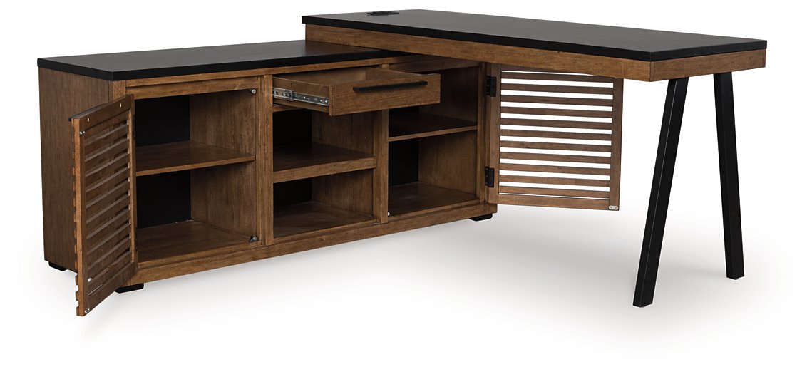 Kallari Credenza with Desk Return - Abundant Home Collections