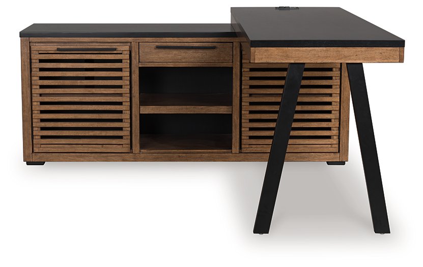 Kallari Credenza with Desk Return - Abundant Home Collections