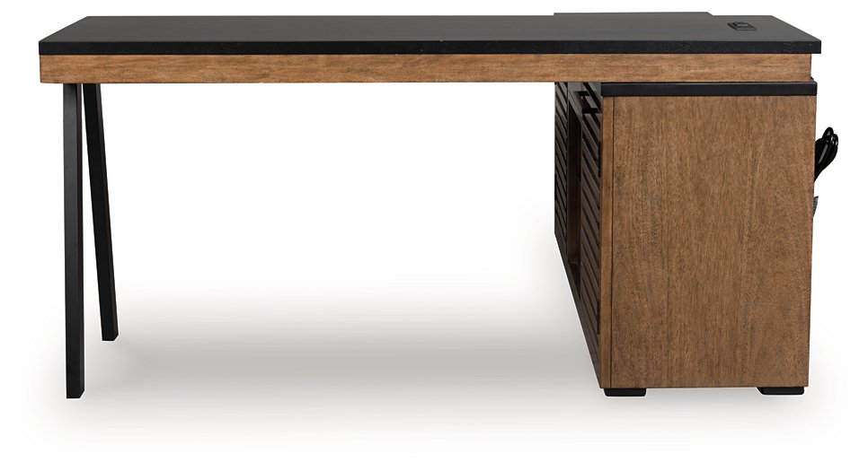 Kallari Credenza with Desk Return - Abundant Home Collections