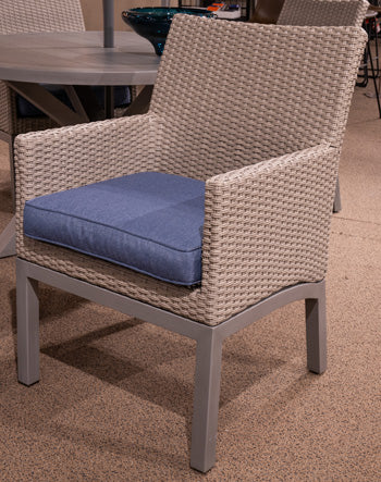 Half Moon Beach Outdoor Arm Chair with Cushion (Set of 2) - Abundant Home Collections