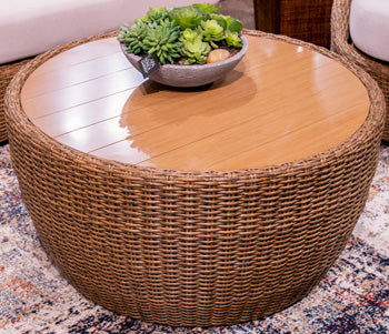 Double Point Outdoor Coffee Table - Abundant Home Collections