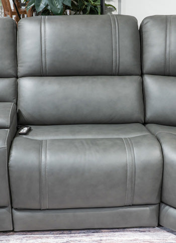5Z - Pittson Power Reclining Sectional - Abundant Home Collections