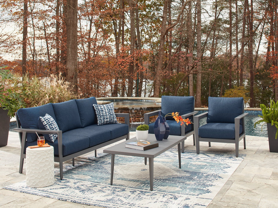 Gali Outdoor Sofa/Chairs/Table Set (Set of 4) - Abundant Home Collections