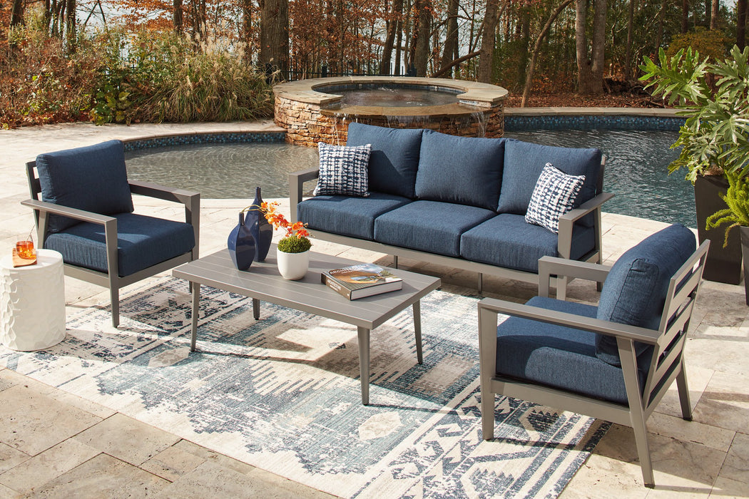 Gali Outdoor Sofa/Chairs/Table Set (Set of 4) - Abundant Home Collections