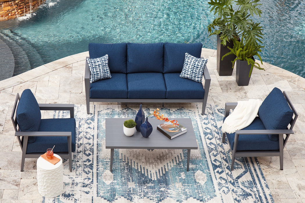 Gali Outdoor Sofa/Chairs/Table Set (Set of 4) - Abundant Home Collections