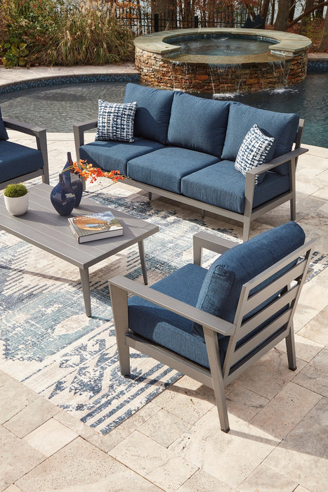 Gali Outdoor Sofa/Chairs/Table Set (Set of 4) - Abundant Home Collections