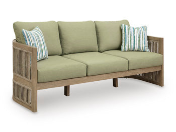 Serena Shores Outdoor Sofa with Cushion - Abundant Home Collections