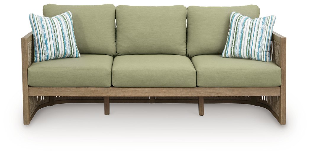 Serena Shores Outdoor Sofa with Cushion - Abundant Home Collections