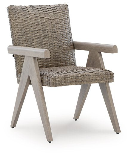 Cliff Trails Outdoor Arm Chair (Set of 2) - Abundant Home Collections