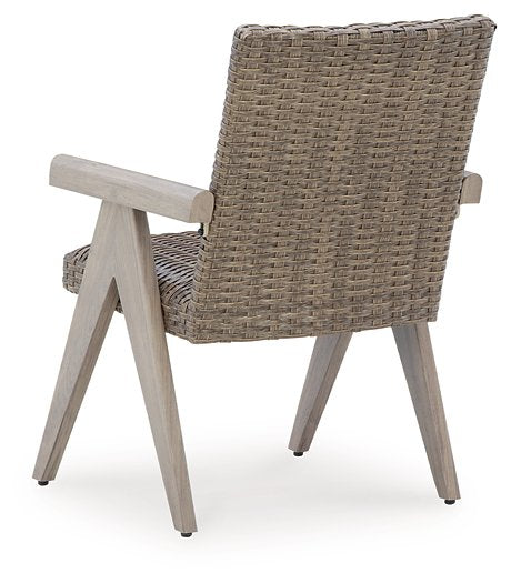 Cliff Trails Outdoor Arm Chair (Set of 2) - Abundant Home Collections